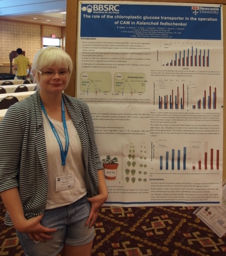 Erin Casey - poster prize runner-up - 34th New Phytologist Symposium: Systems biology & ecology of CAM plants