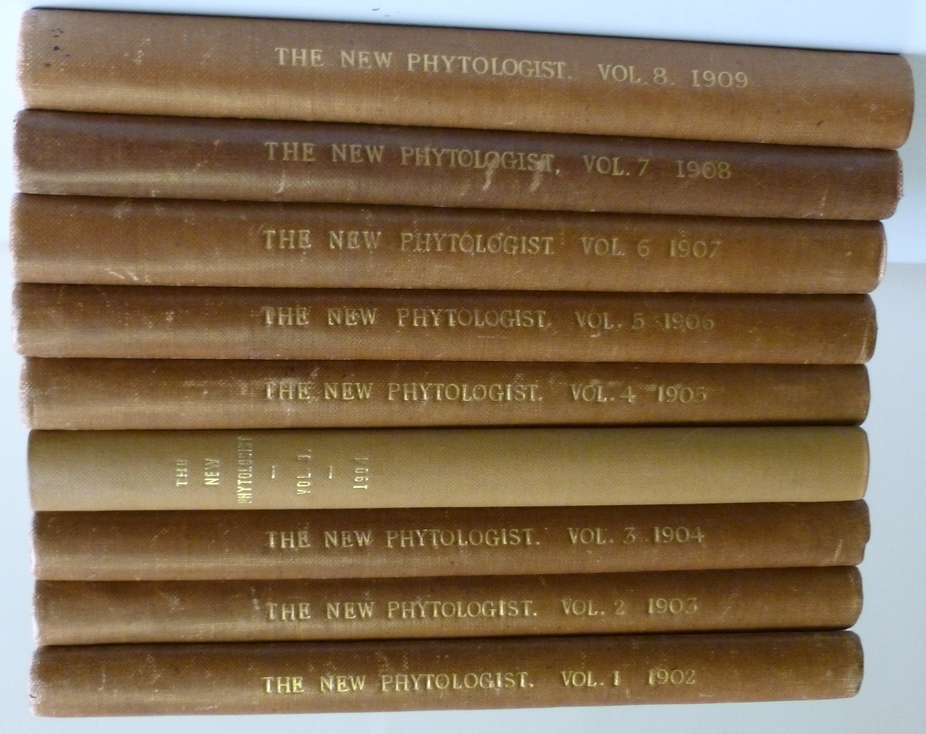 Photo of early volumes of New Phytologist