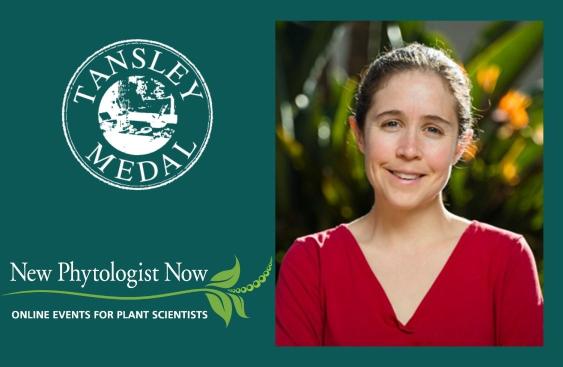 Tansley medal logo above the New Phytologist Now Logo with a photo of Anna Trugman on the right.