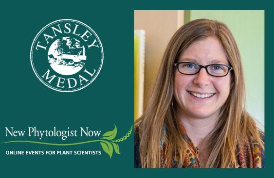 Tansley medal logo above the New Phytologist Now Logo with a photo of Liana on the right.